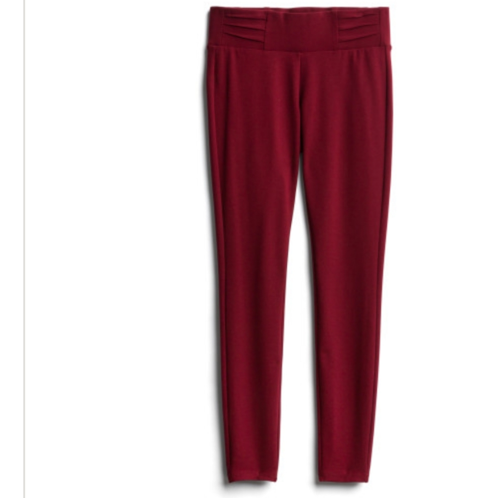 Burgundy Catriana Ponte skinny pant
